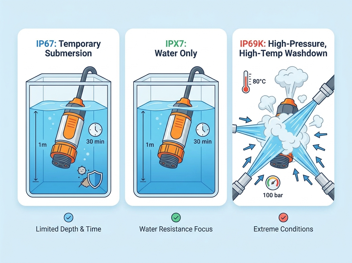 Waterproof connector evaluation and testing