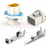 HRB 6.35mm Pitch Panel Mount Wire To Wire Waterproof Electrical Connectors 
