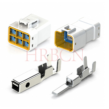 HRB 6.35mm Auto Waterproof 2-Row Wire To Wire Connector 