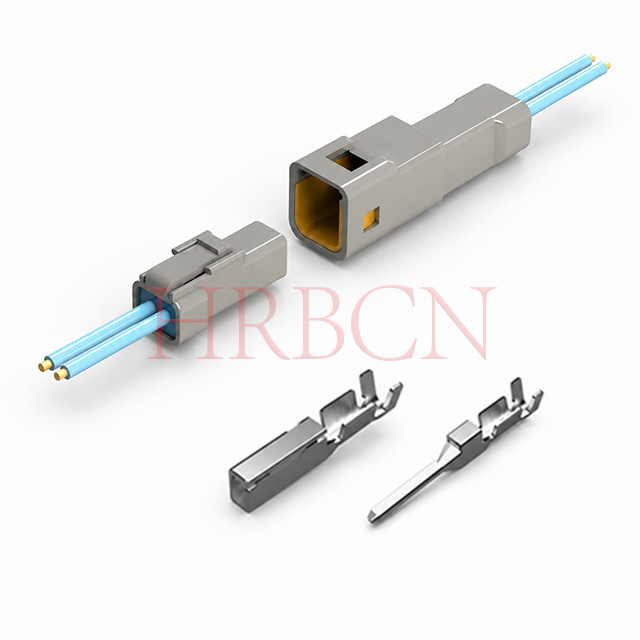 Single Row Wire To Wire Waterproof Electrical Connectors 2.0mm Pitch