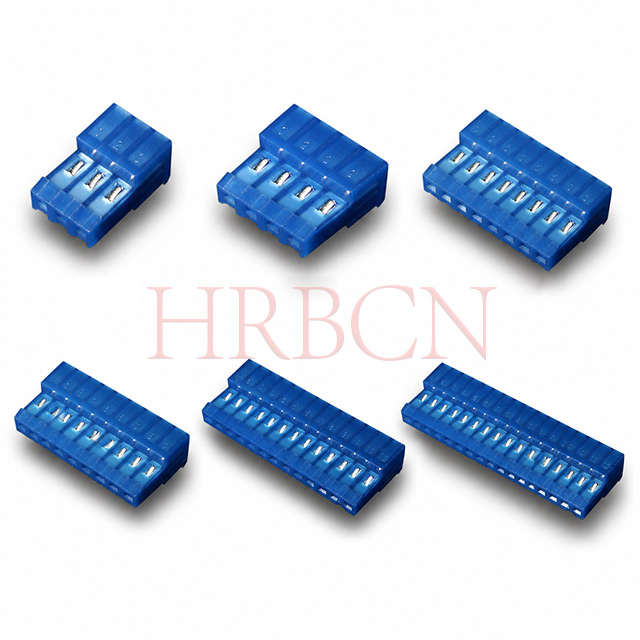 HRB 2.54 IDC Closed End Connector without Polarizing Tabs AWG26