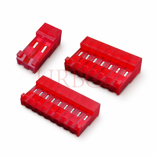 HRB M7060R-N-C-R 3.96mm 90° closed-end IDC connector with locking ramp and polarizing tabs AWG22