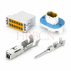HRB M30033WP panel mount dual row 3.0mm IP67 waterproof wire to wire connector set
